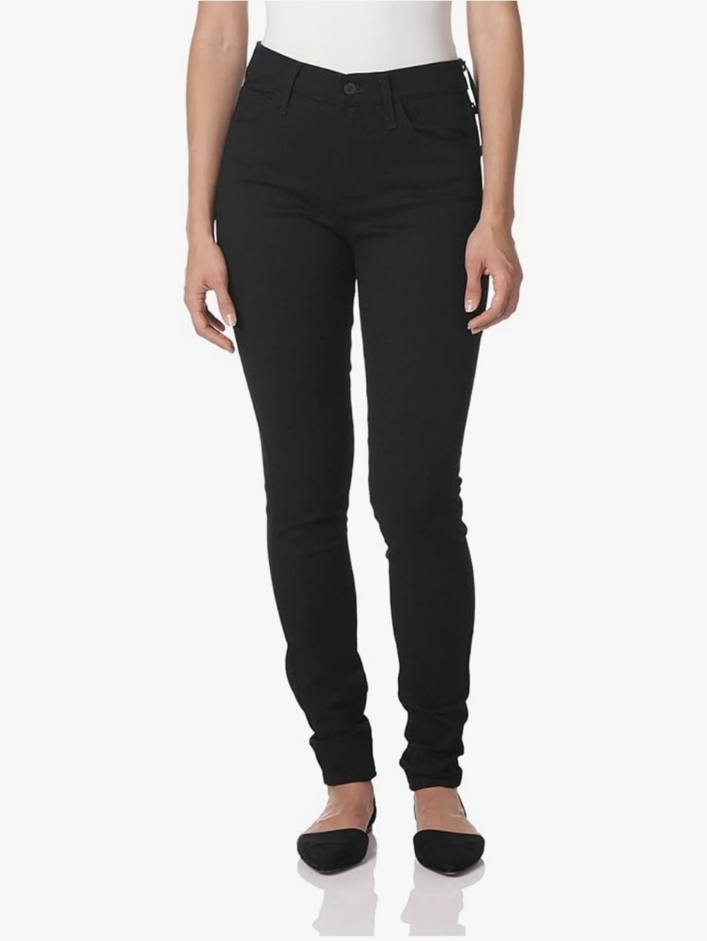 Levi’s 720 High Rise Super Skinny Jeans 0 Short W25 L28 WaterLess Sculpt, Black